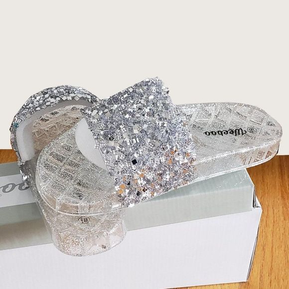 Weeboo Shoes - Weeboo Jelly Glitter Sandals NEW
